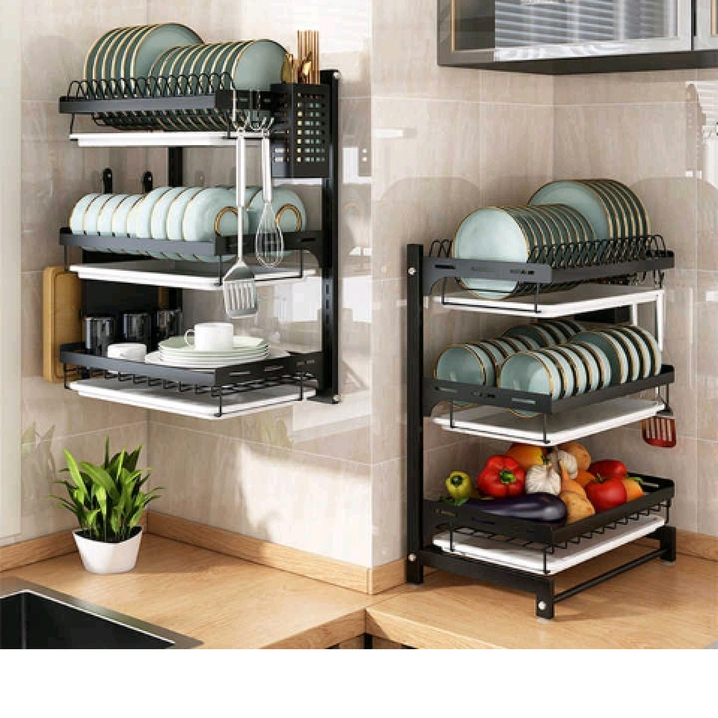 Sèche linge, range assiette 